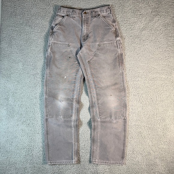 Carhartt Other - Carhartt Double Knee Jeans 30x32.5 Faded Thrashed Distressed Dungaree Fit